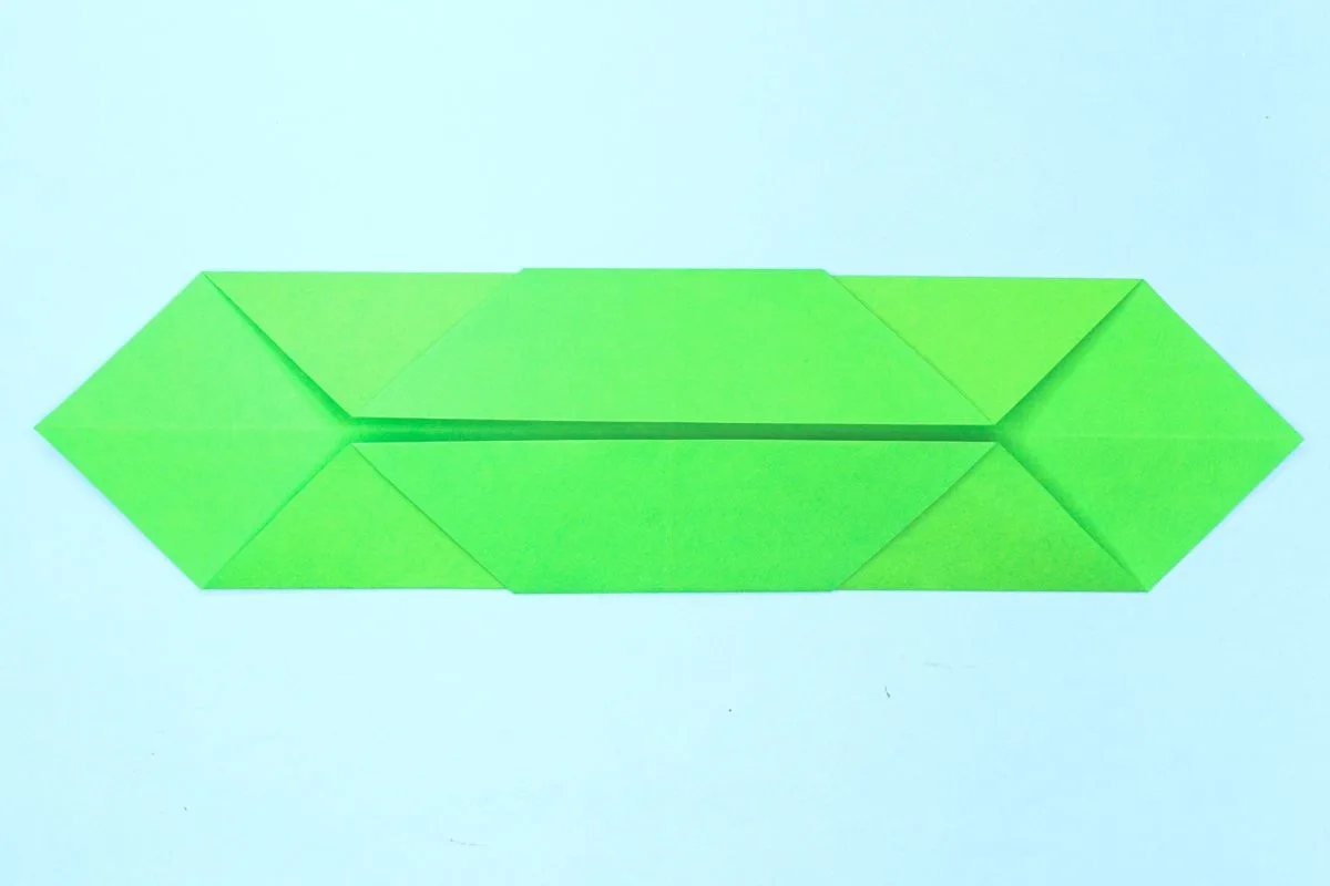 Origami snake step 12