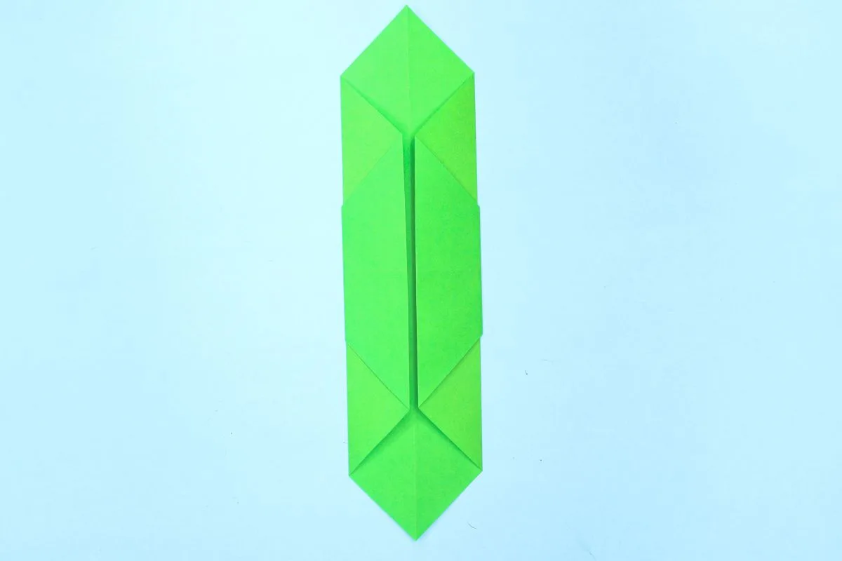 Origami snake step 13