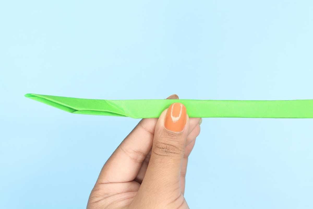 Origami snake step 15