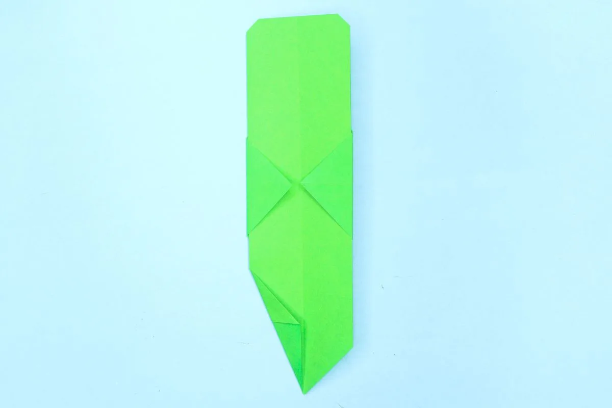 Origami snake step 16