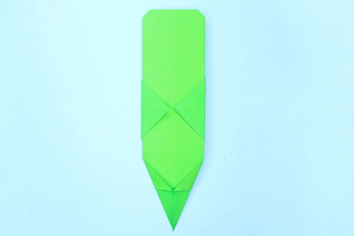 Origami snake step 18