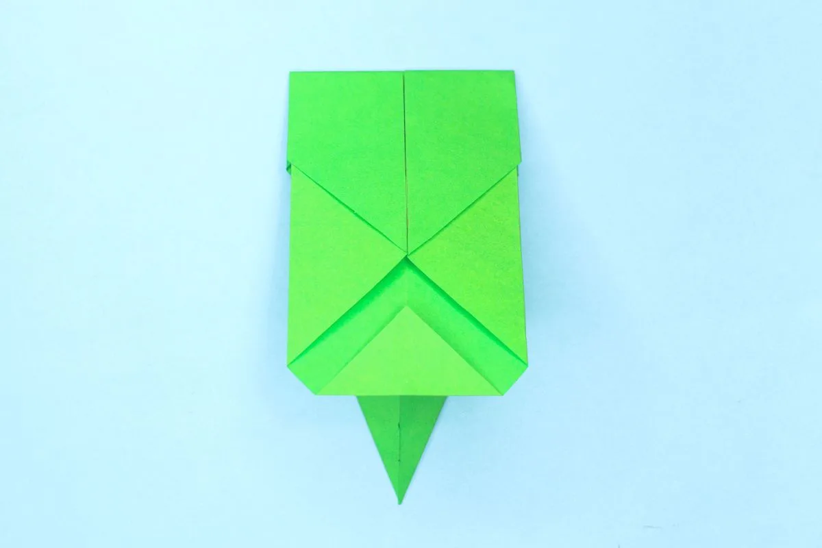 Origami snake step 19