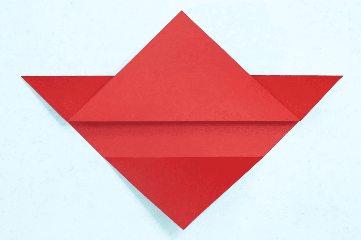 Origami sparrow step 08