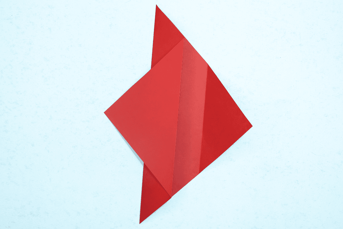 Origami sparrow step 09