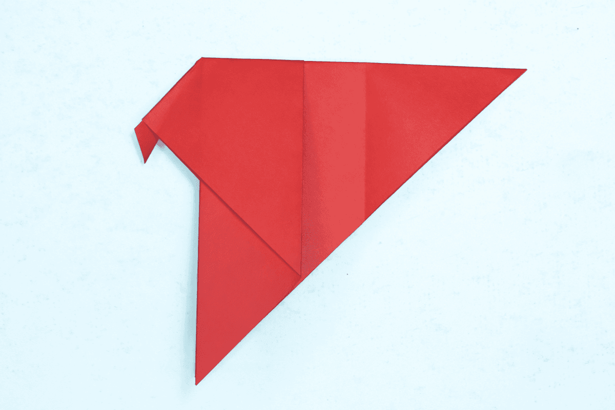 Origami sparrow step 18