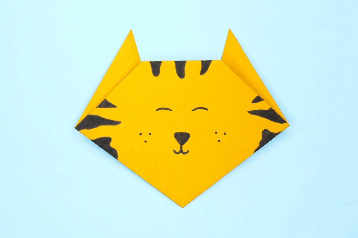 Origami tiger final step