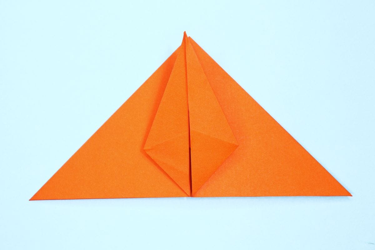 Petal fold final step