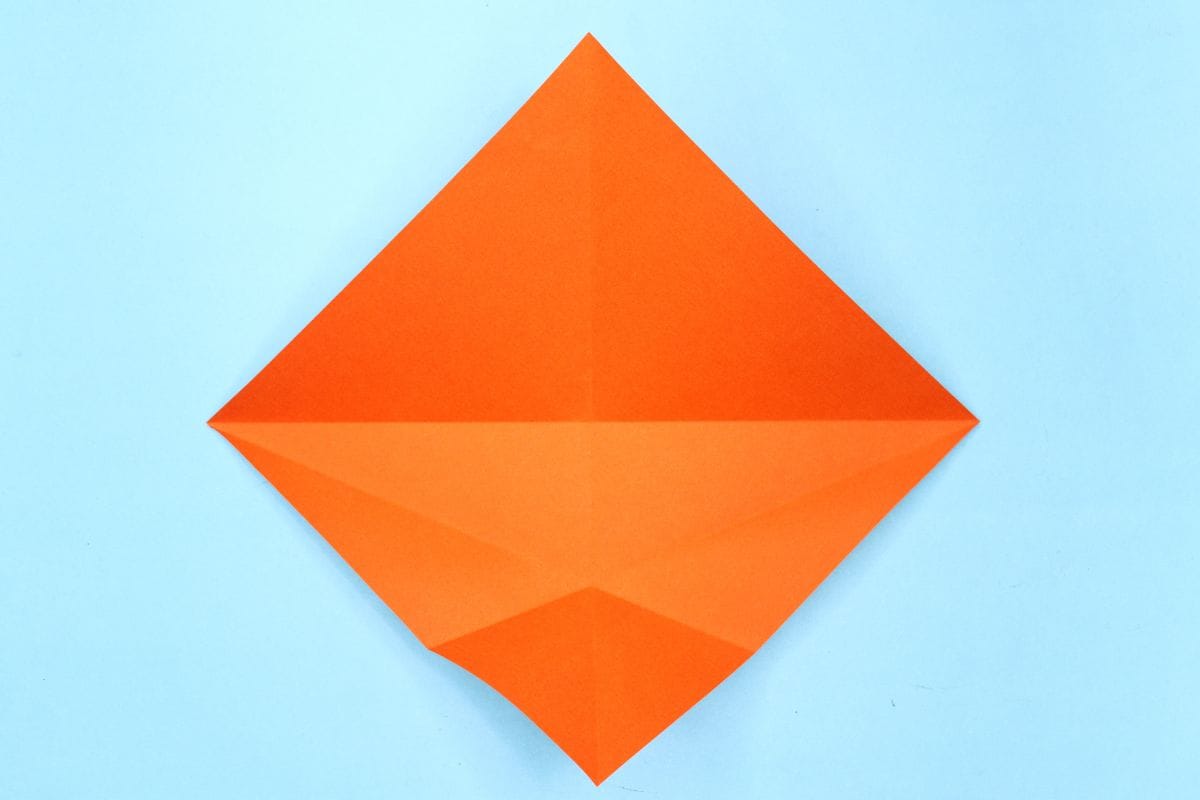 Rabbit ear fold step 10
