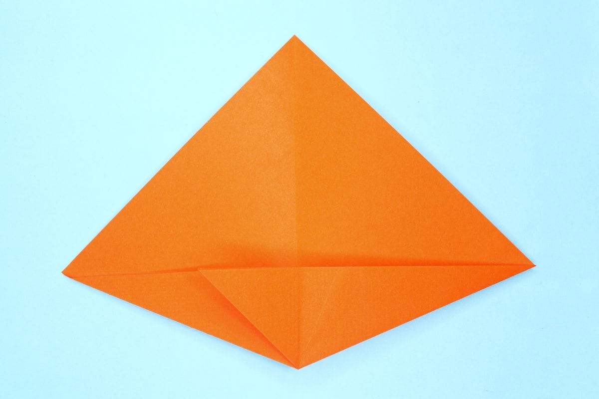 Rabbit ear fold final step