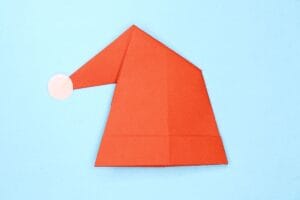 Very Easy Origami Santa Hat Instructions