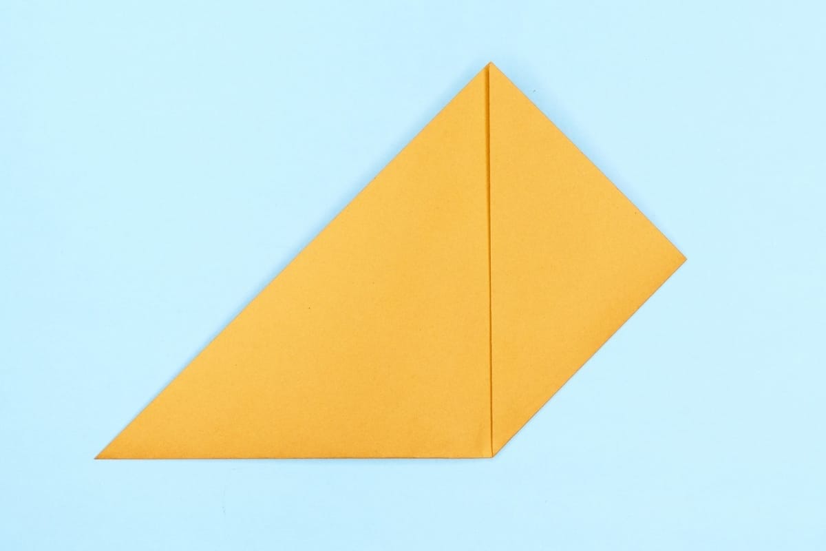 Origami standing fox step 4