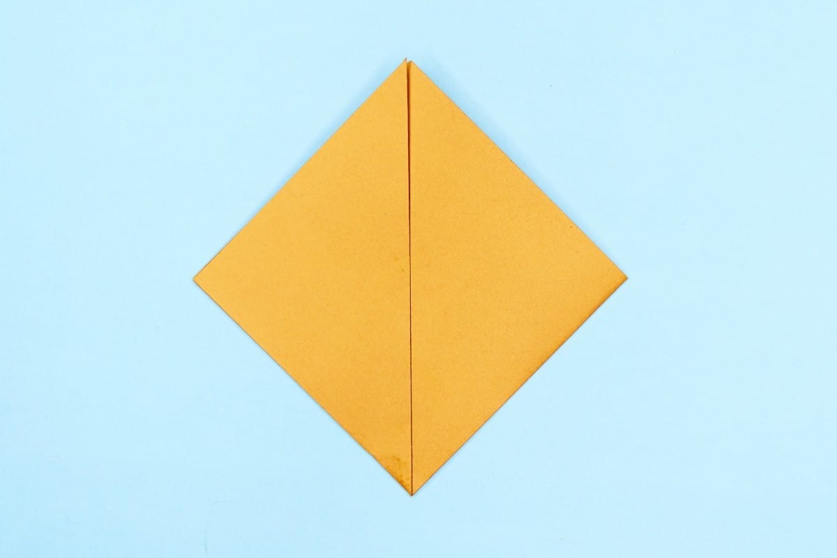 Origami standing fox step 5
