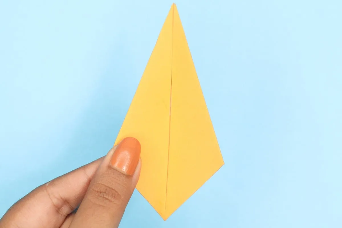 Origami standing fox step 13