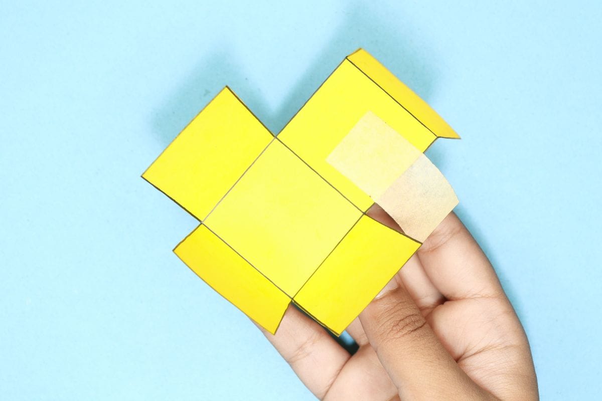 Origami box step 13