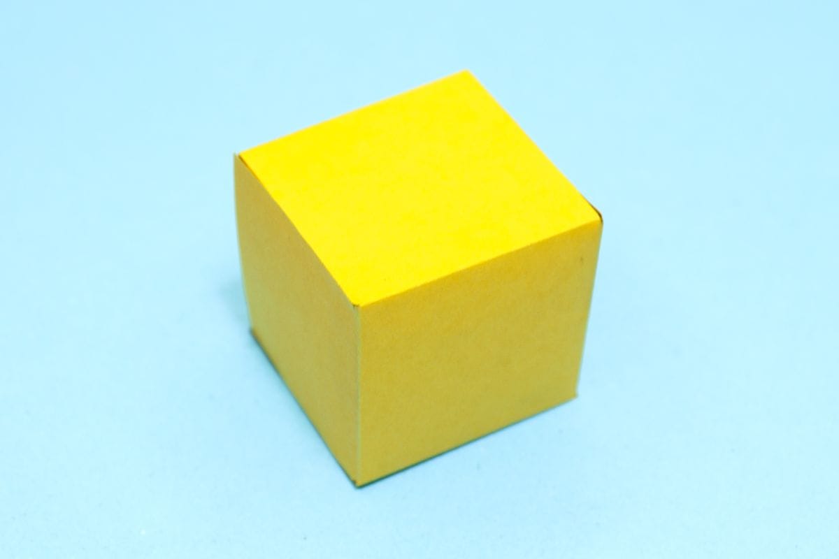Origami box final step