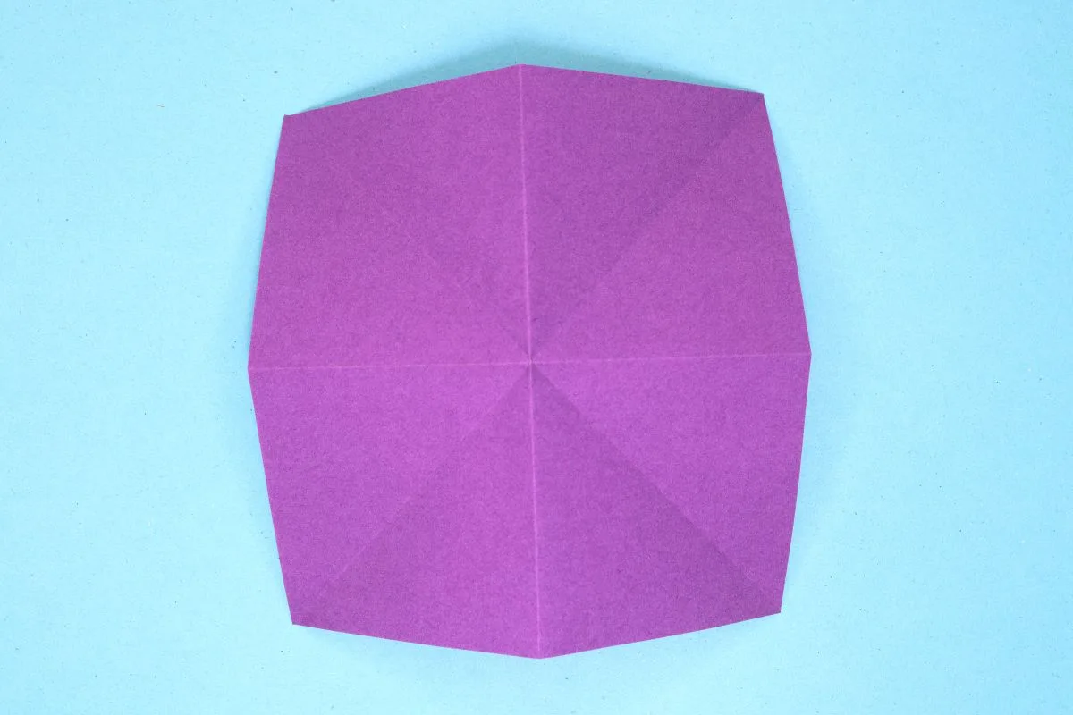 Origami dragon step 12