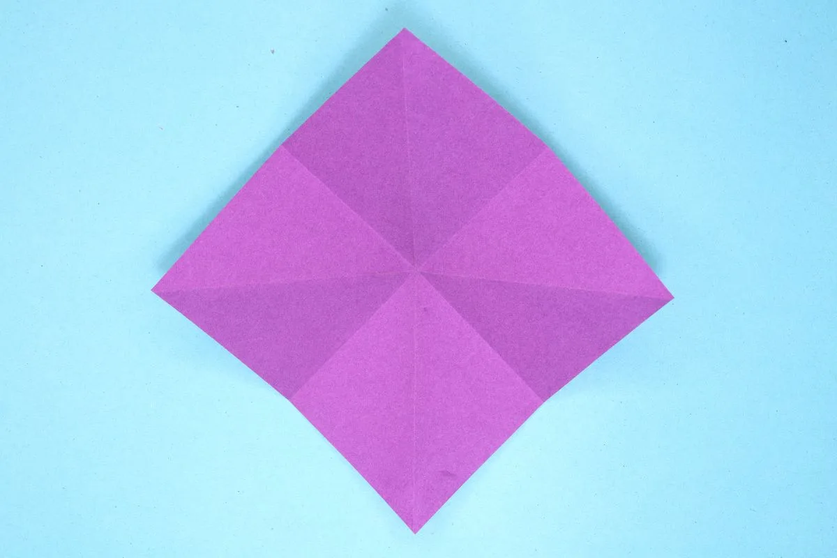 Origami dragon step 14