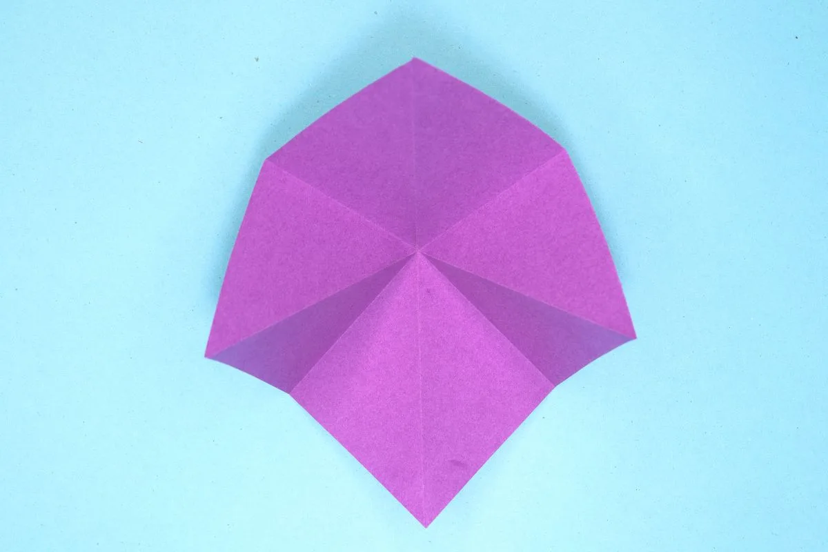 Origami dragon step 15