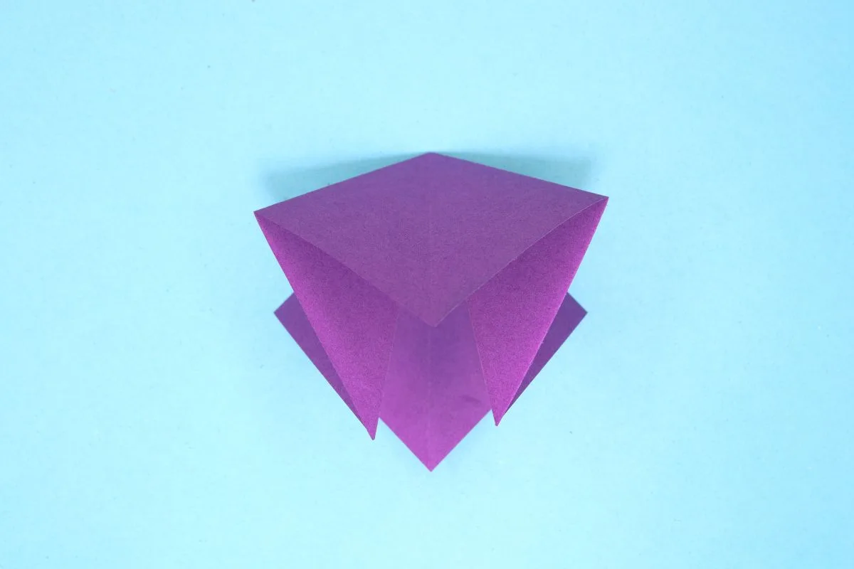 Origami dragon step 16