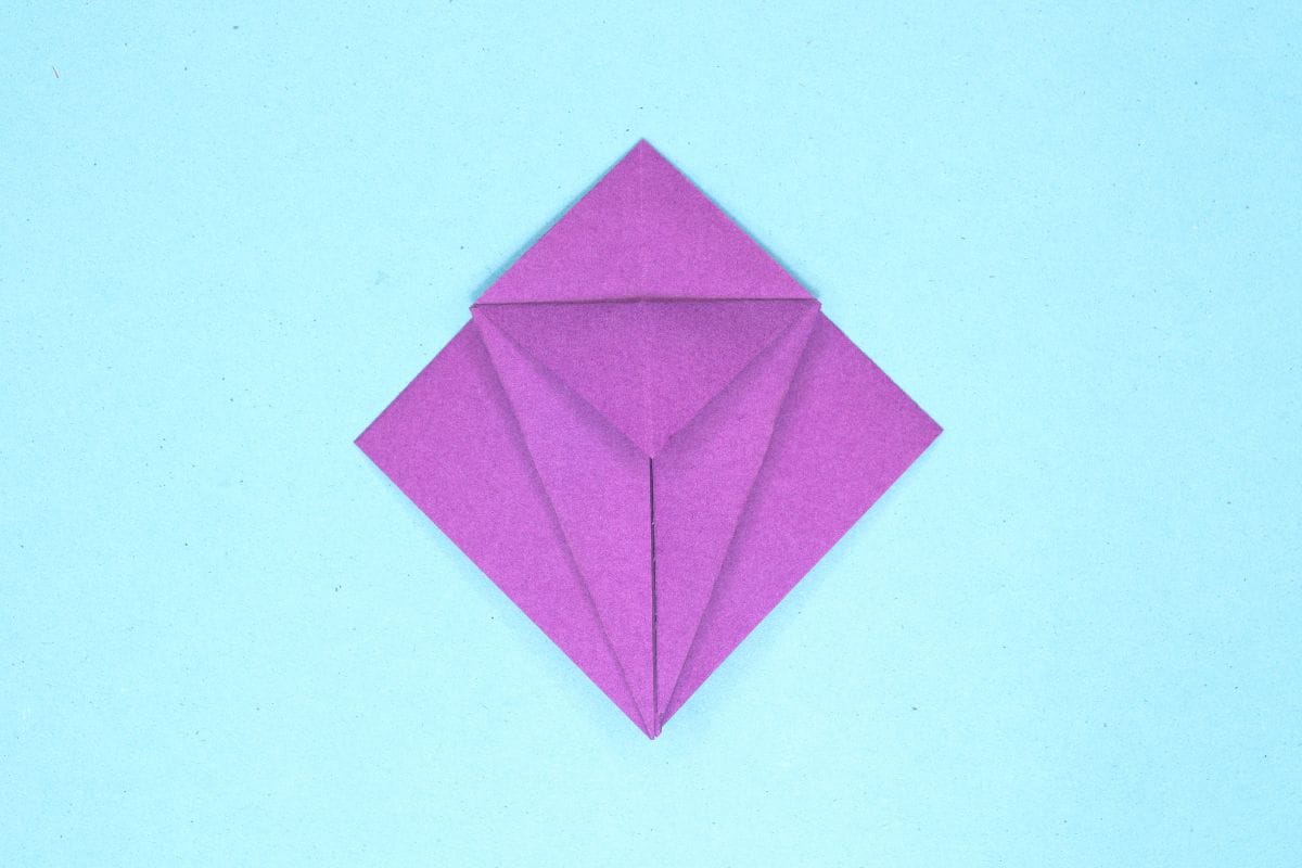 Origami dragon step 21