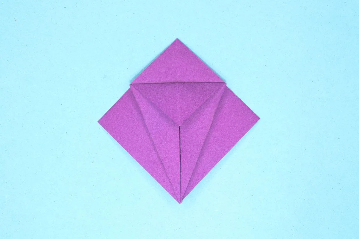 Origami dragon step 21