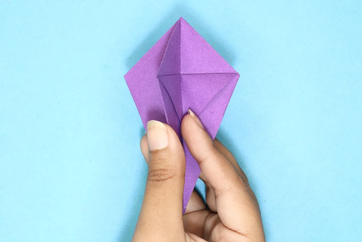 Origami dragon step 27