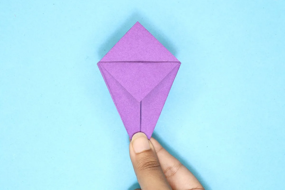 Origami dragon step 29