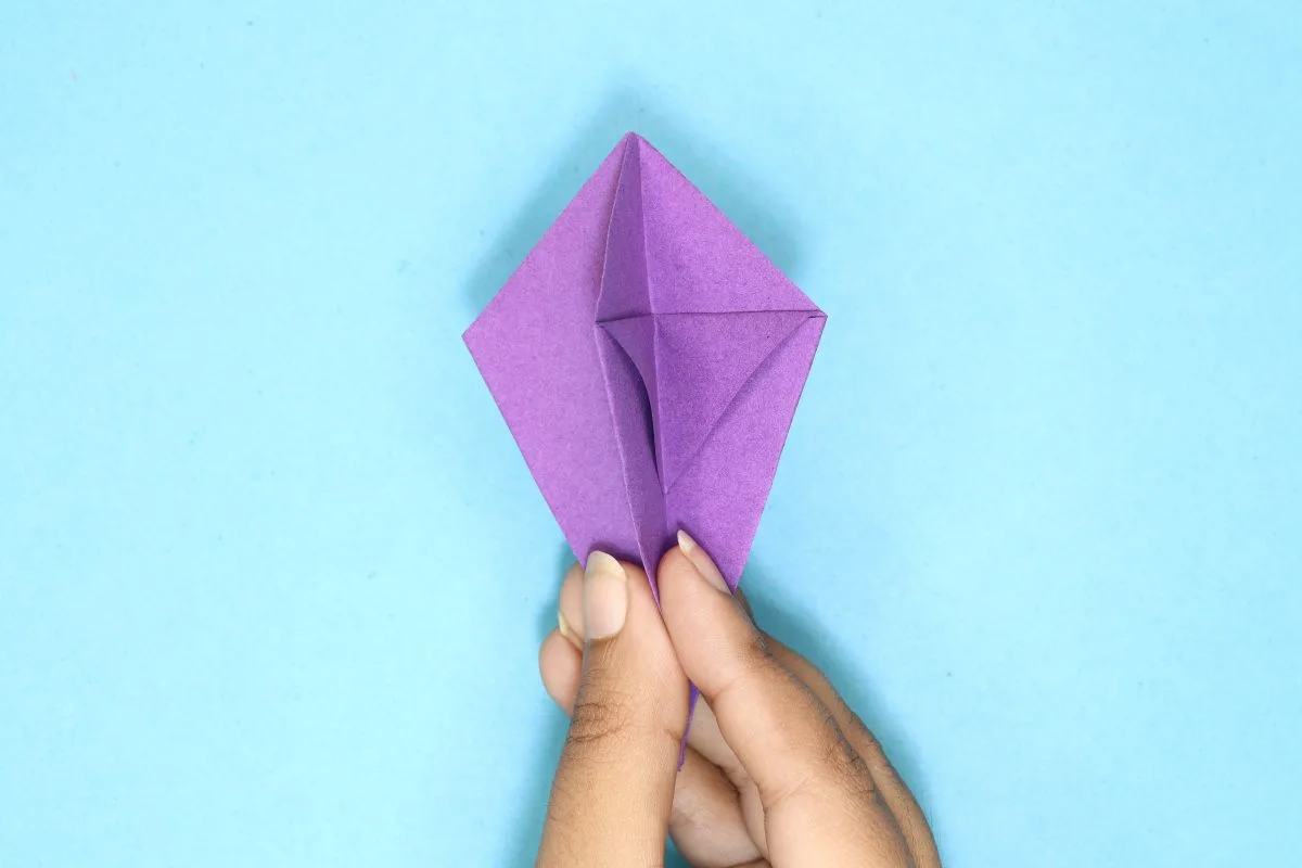 Origami dragon step 30