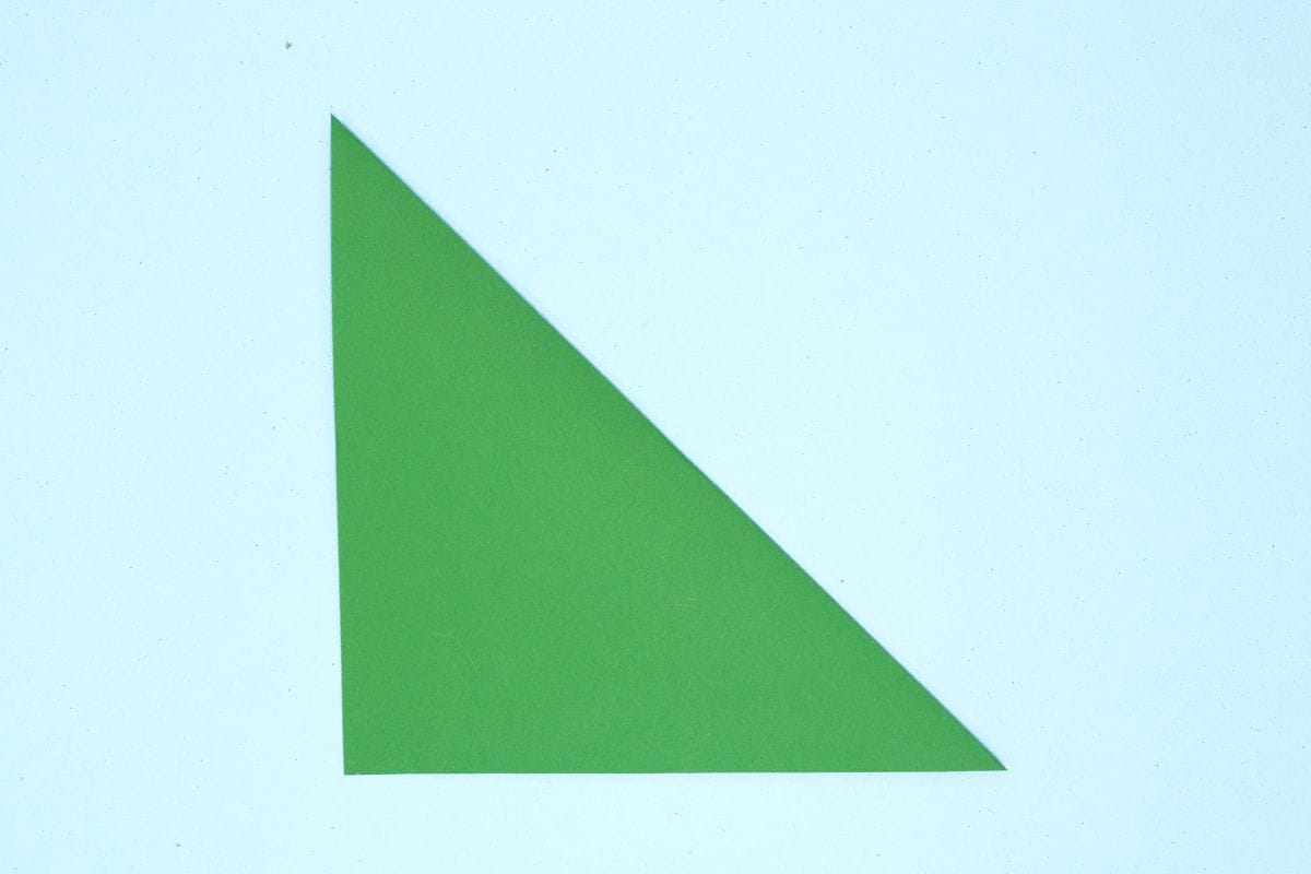 Origami leaf step 02