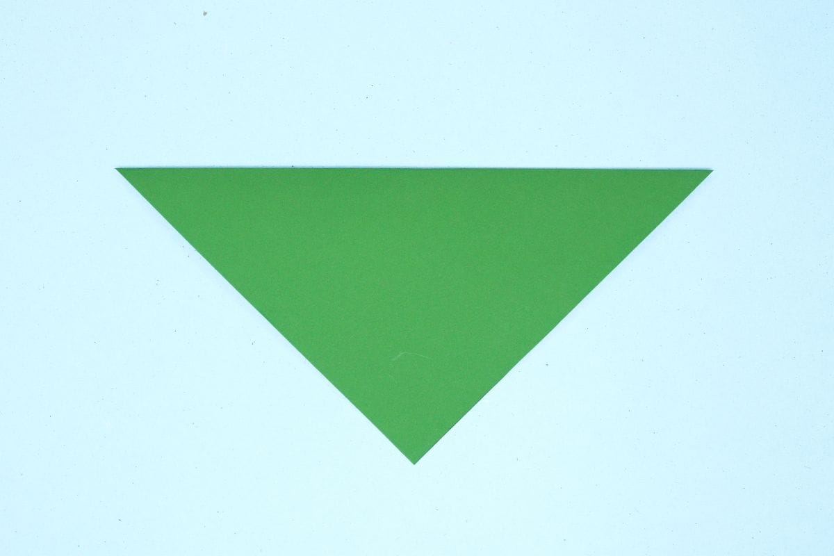 Origami leaf step 03