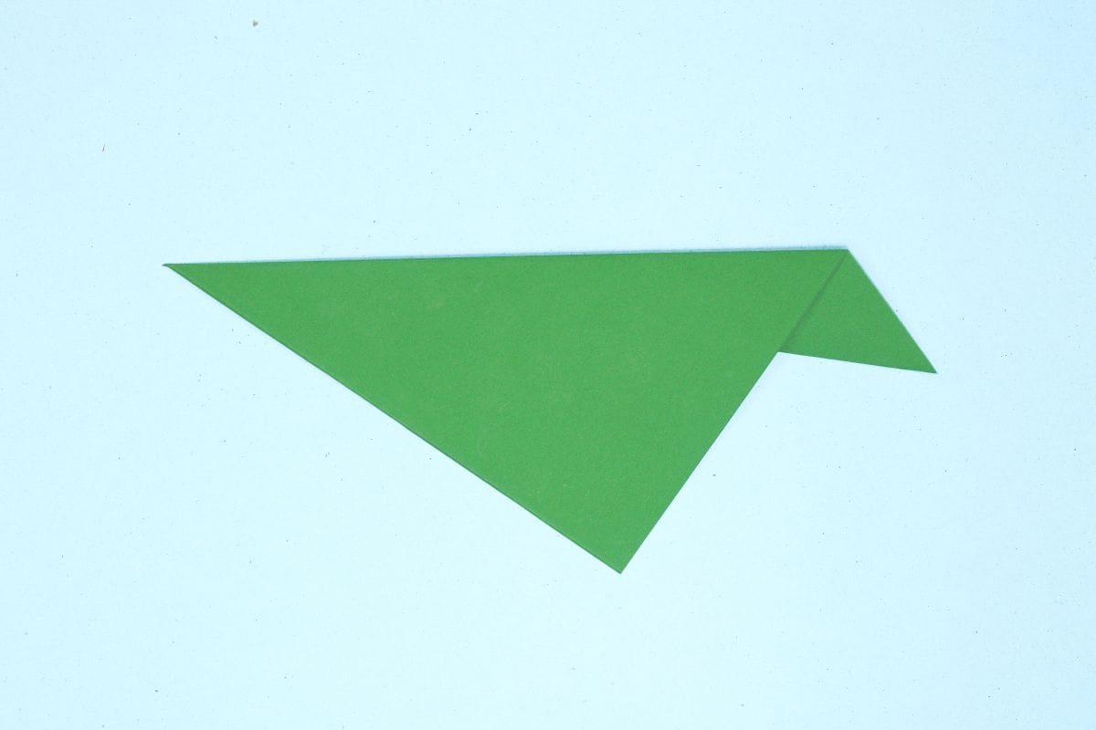 Origami leaf step 05