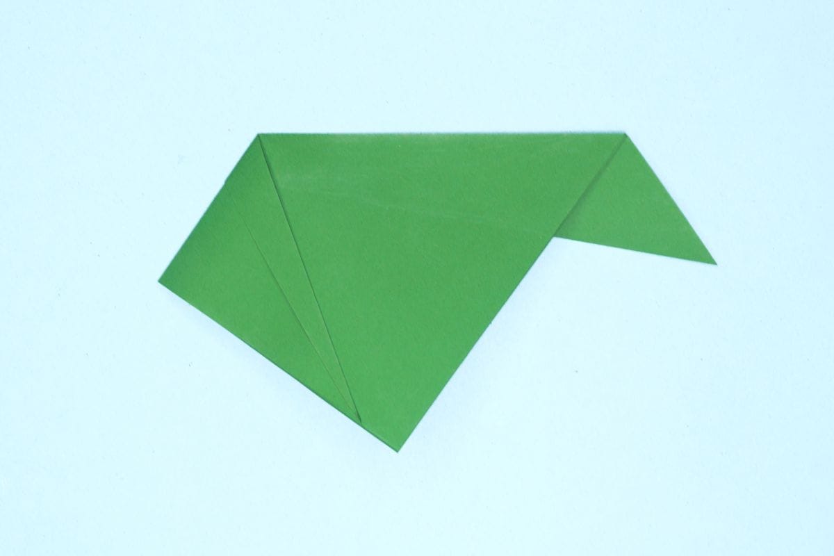 Origami leaf step 06
