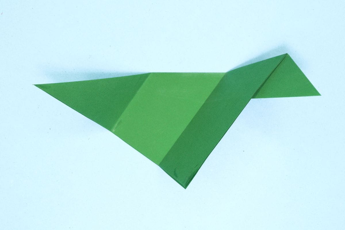 Origami leaf step 09