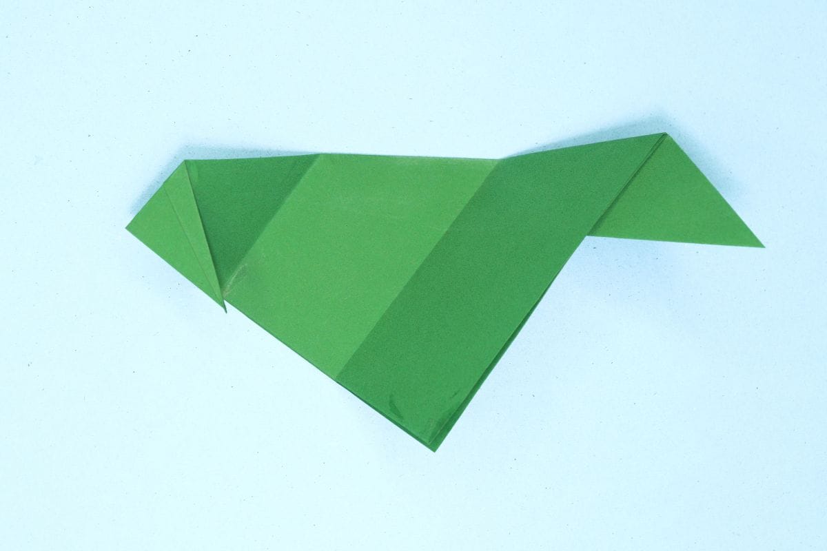 Origami leaf step 10