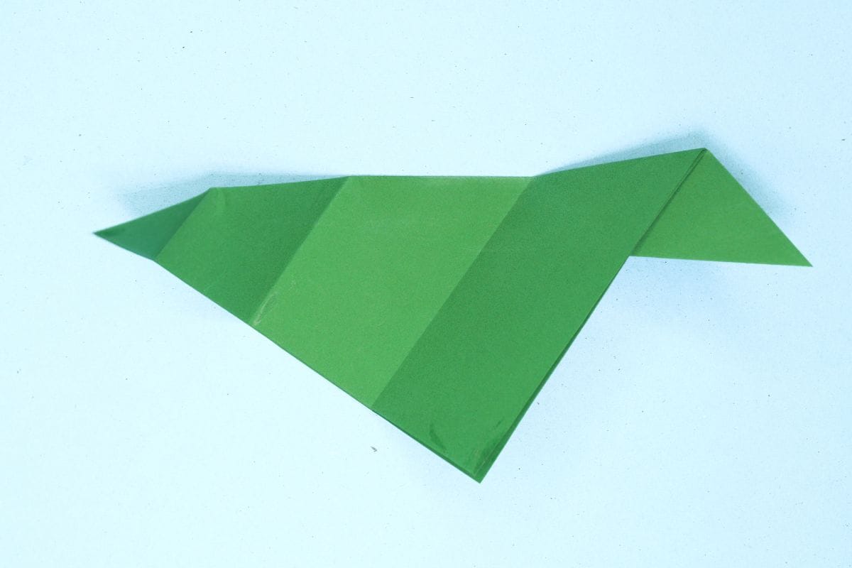 Origami leaf step 11