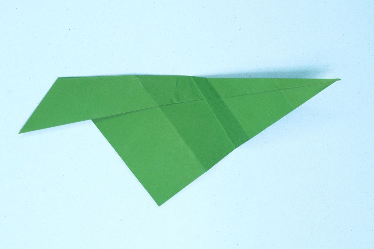 Origami leaf step 14