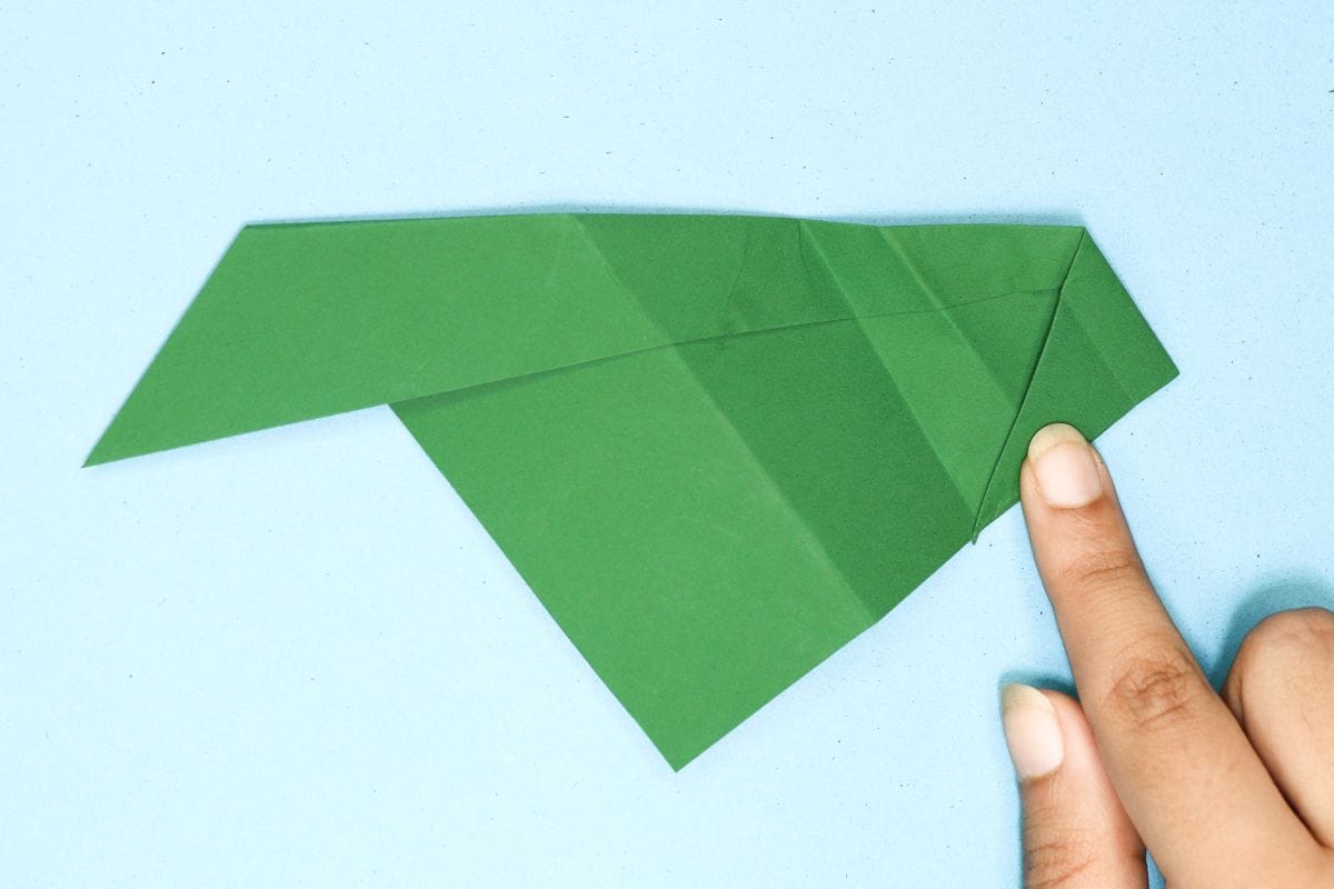 Origami leaf step 15