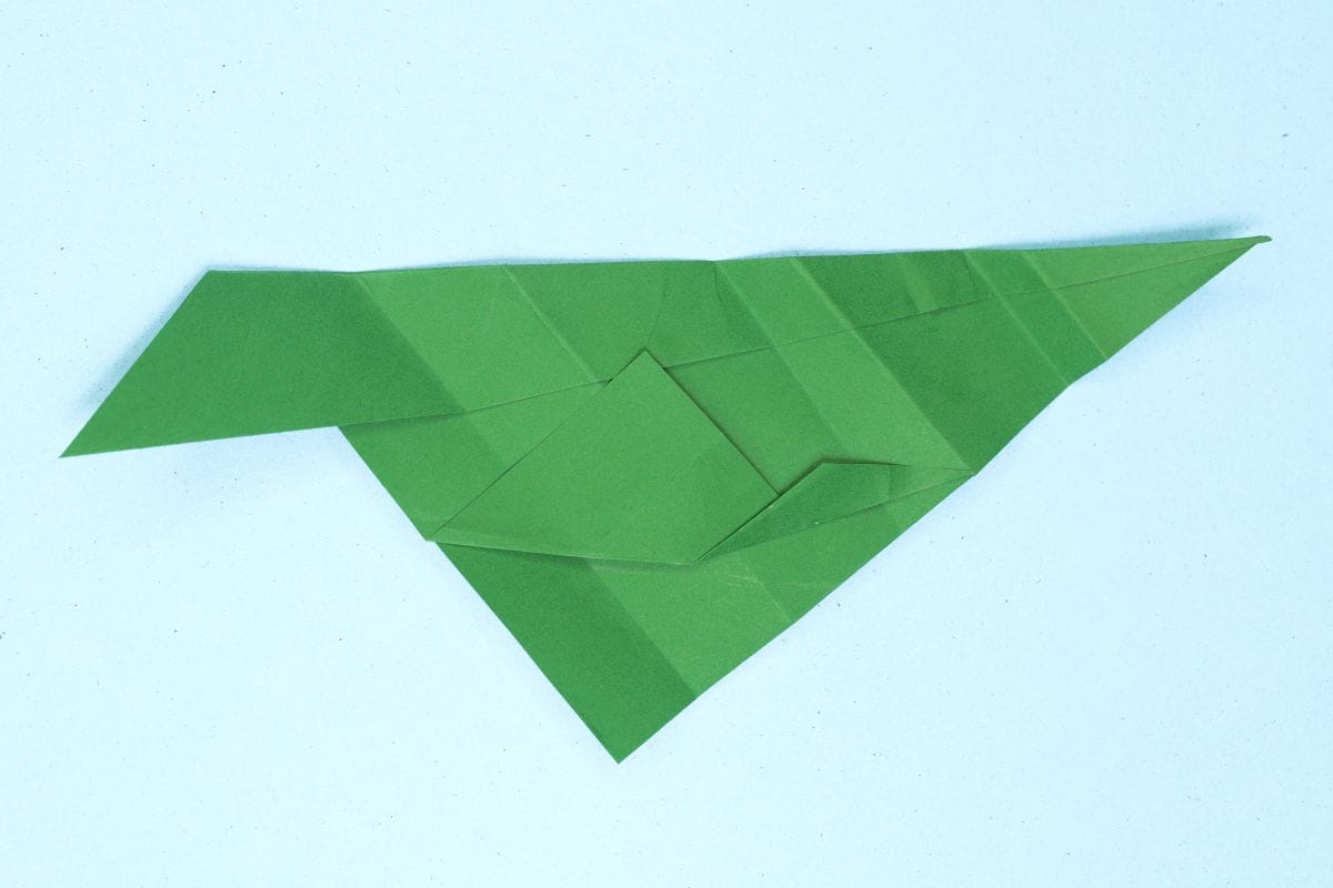 Origami leaf step 20