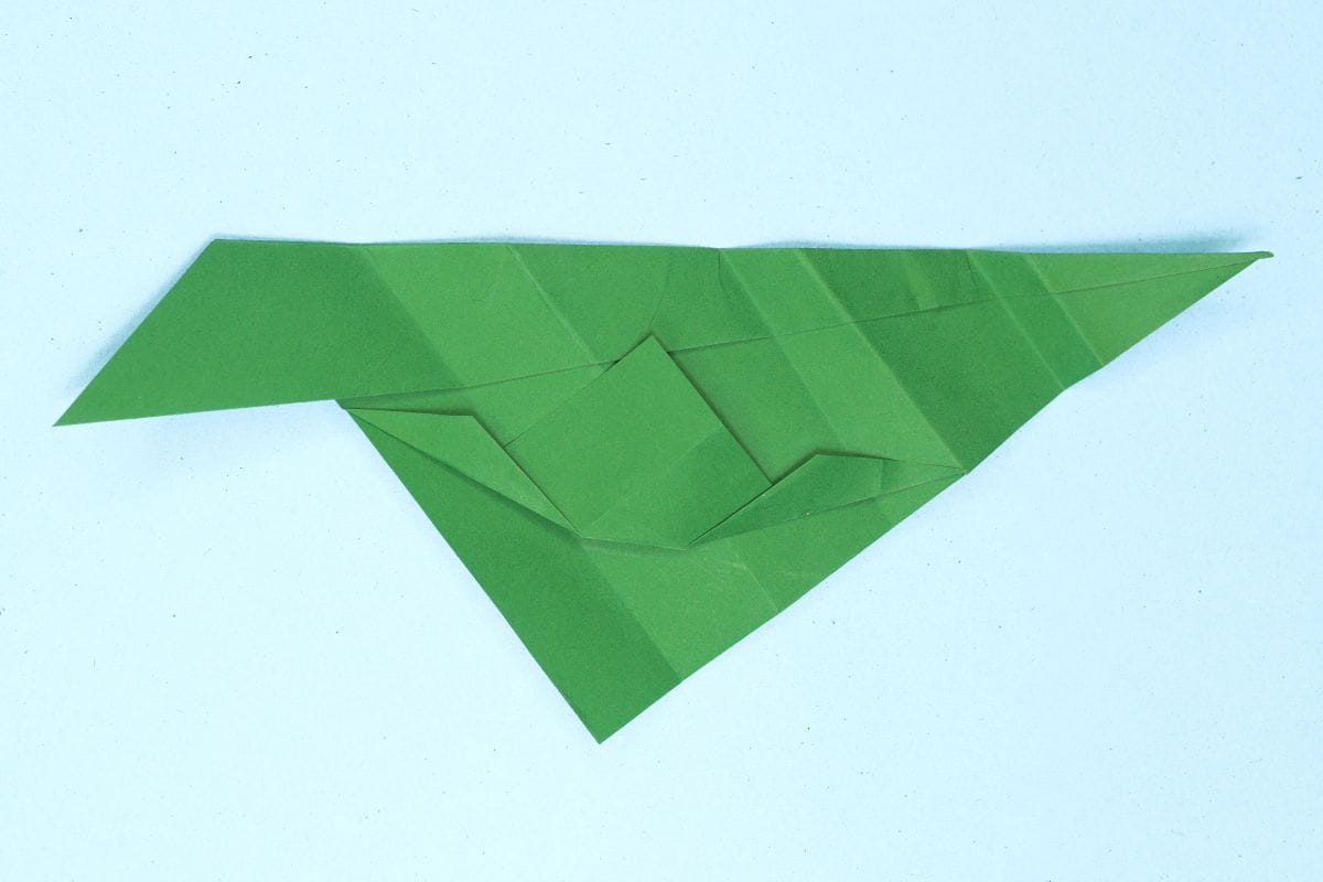 Origami leaf step 21