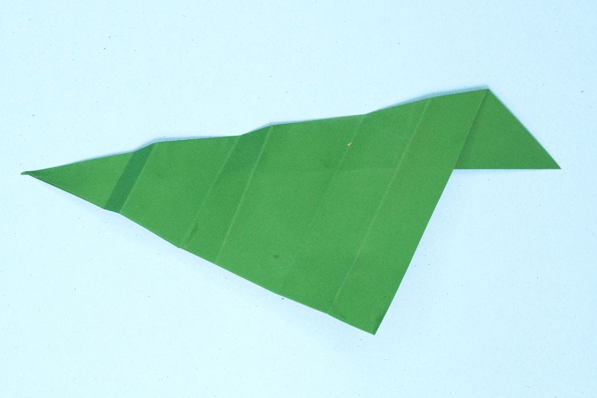 Origami leaf step 22