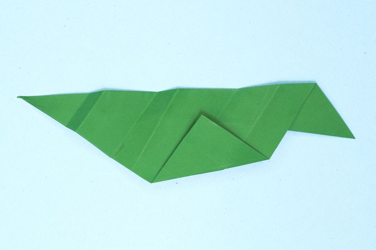 Origami leaf step 23
