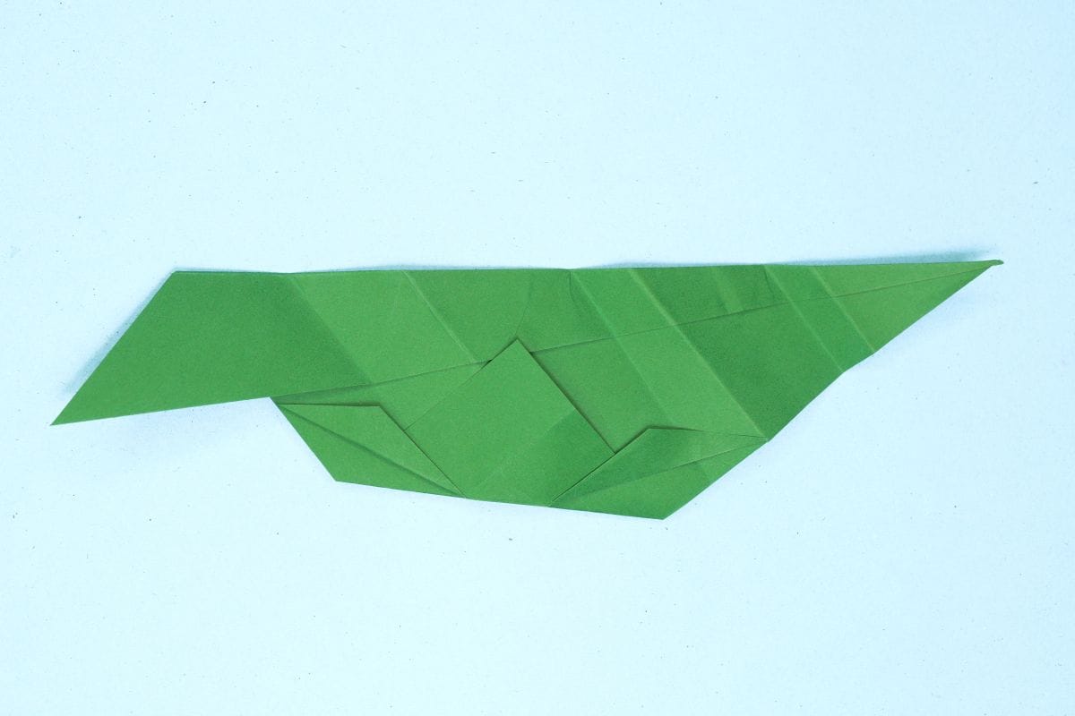 Origami leaf step 24