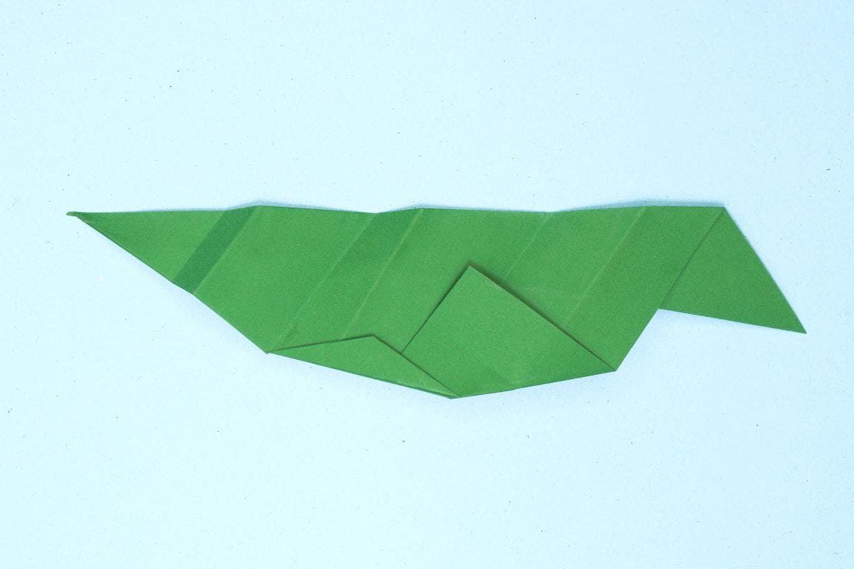 Origami leaf step 25
