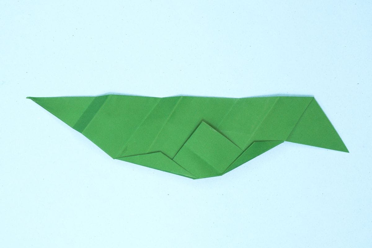 Origami leaf step 26