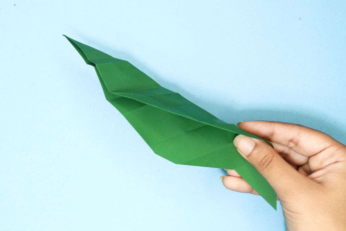 Origami leaf step 27