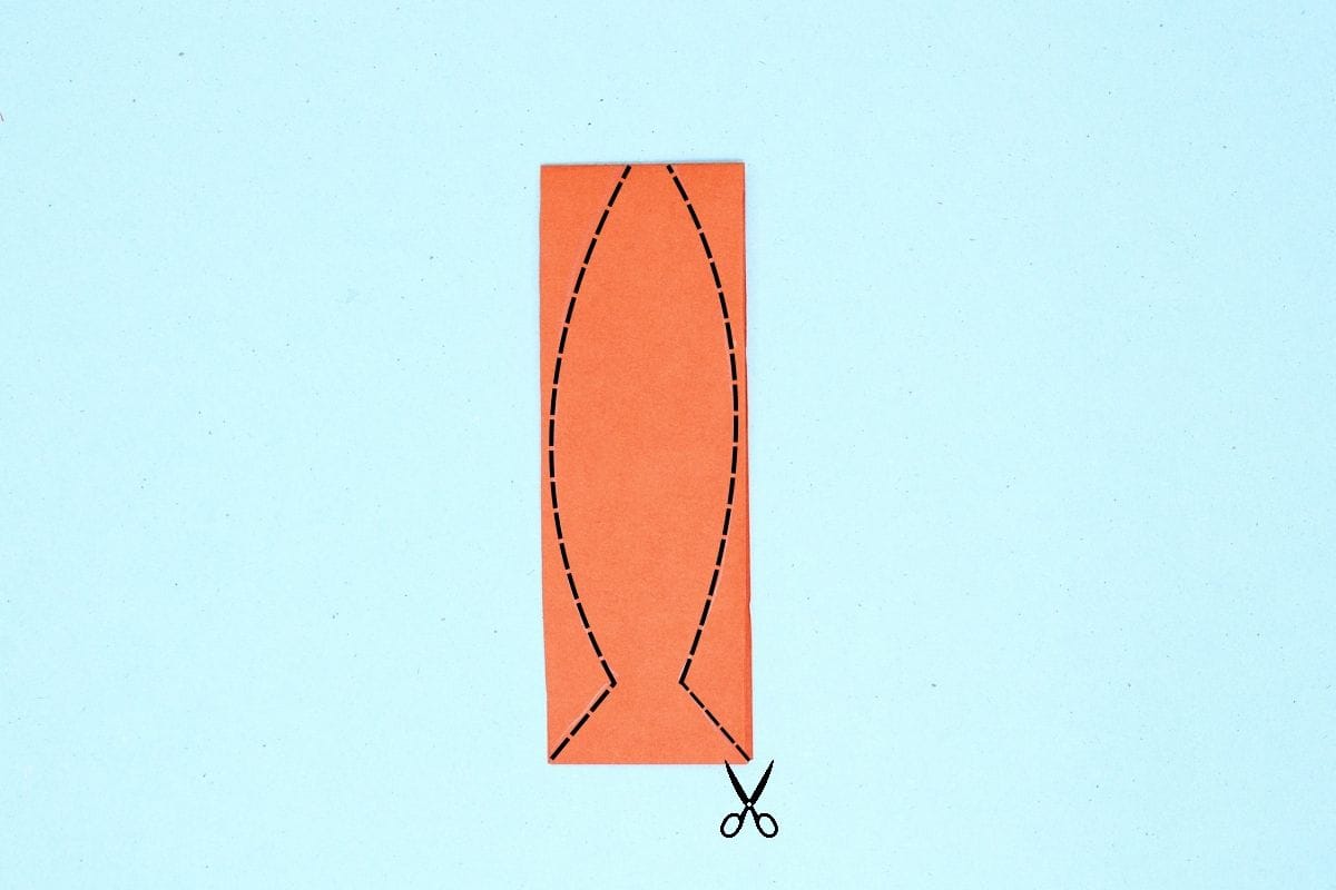 Origami ribbon step 03