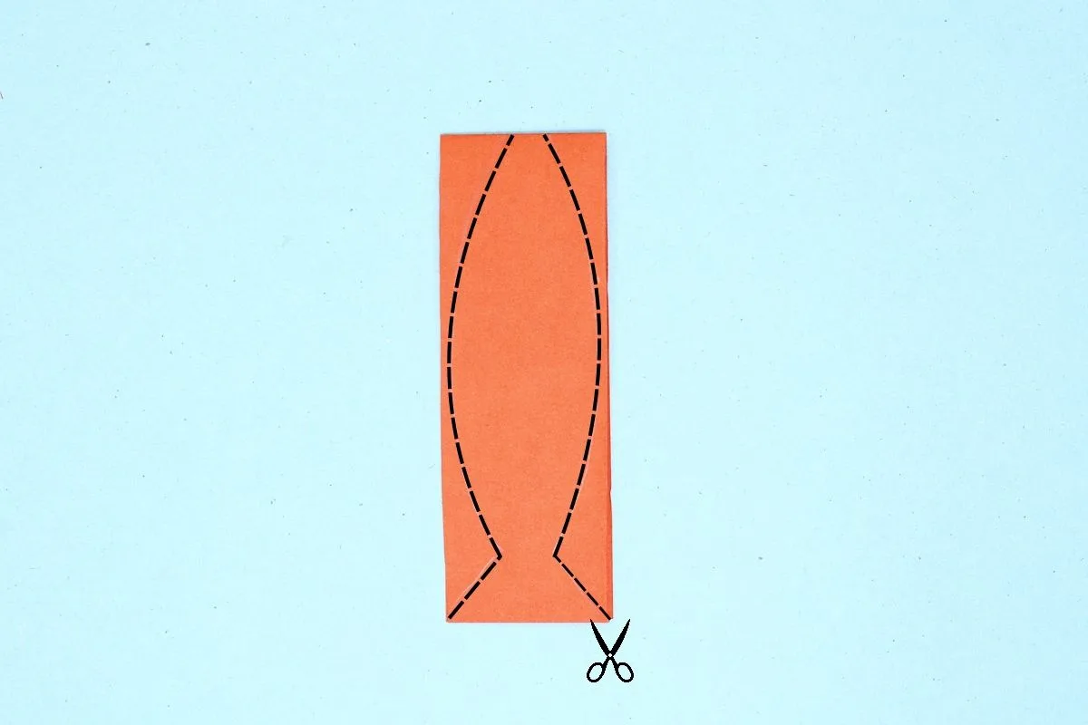 Origami ribbon step 03