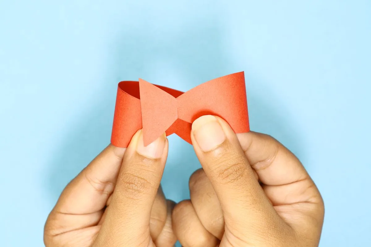 Origami ribbon step 07