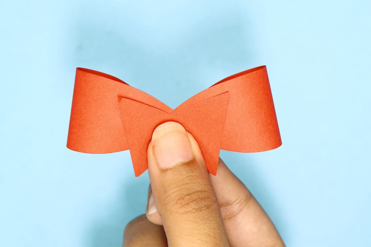 Origami ribbon step 09