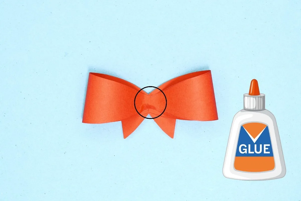 Origami ribbon step 10